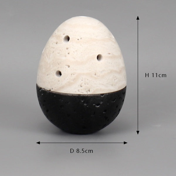 Multicolor Egg Shape Incense Holder