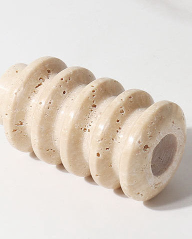 Travertine Spiral Candle Holder